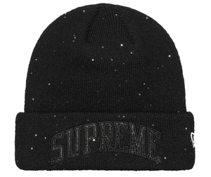 【新品】Supreme New Era Metallic Arc Beanie COLOR/STYLE：Black 