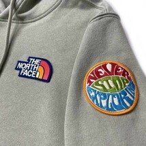 1円～!売切!【正規新品】THE NORTH FACE PATCH PULLOVER HOODIE◆パーカー スウェット US限定 2022最新 男女兼用 裏起毛(M)緑 181130-59_画像5