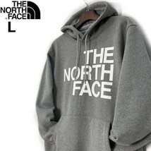 1円～!売切!【正規新品】THE NORTH FACE◆BRAND PROUD HOODIE パーカー ビッグロゴ ハーフドーム US限定 男女兼用(L)グレー 181130-33_画像2