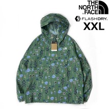 1円～!売切!【正規新品】THE NORTH FACE◆CLASS V PULLOVER マウンテンパーカー US限定 速乾 パッカブル(XXL)緑 ボタニカル柄 180915-15_画像1