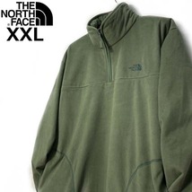 1円～!売切!【正規新品】THE NORTH FACE◆POLAR OSITO 1/4 ZIP フリース オシト US限定 ロゴ刺繍 男女兼用 アウトドア(XXL)カーキ 181024-5_画像2