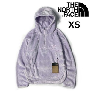 1円～!売切!【正規新品】THE NORTH FACE◆W LUXE OSITO HOODIE フリース US限定 ボア オシト ふわふわ 裏起毛 ロゴ刺繍(XS)紫 181024-15