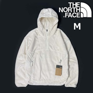 1円～!売切!【正規新品】THE NORTH FACE◆W LUXE OSITO HOODIE フリース US限定 ボア オシト ふわふわ 裏起毛 ロゴ刺繍(M)白 181024-15