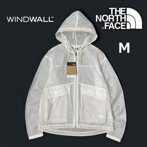 1円～!売切!【正規新品】THE NORTH FACE W M66 TRANSLUCENT WIND HOODIE ウィンドパーカー US限定 撥水 軽量 アウトドア(M)白 180915-15