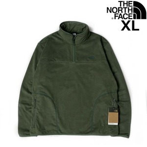 1円～!売切!【正規新品】THE NORTH FACE◆POLAR OSITO 1/4 ZIP フリース オシト US限定 ロゴ刺繍 男女兼用 アウトドア(XL)カーキ 181024-5