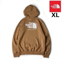 1円～!売切!【正規新品】THE NORTH FACE◆BOX NSE PULLOVER HOODIE パーカー バックプリント 2023最新 US限定 男女兼用(XL)茶 181130-30_画像1