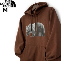 1円～!売切!【正規新品】THE NORTH FACE◆TNF BEAR PULLOVER HOODIE パーカー US限定 くま 熊 ビッグロゴ 裏起毛 男女兼用(M)茶 181130-30_画像2