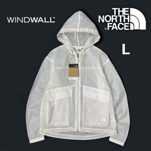 1円～!売切!【正規新品】THE NORTH FACE W M66 TRANSLUCENT WIND HOODIE ウィンドパーカー US限定 撥水 軽量 アウトドア(L)白 180915-15