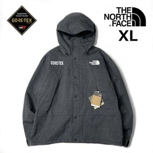 1円～!売切!【正規新品】THE NORTH FACE GORE-TEX MOUNTAIN JACKET マウンテンジャケット デニム US 限定品 最高峰(XL)黒 180915-MP3-225の画像1