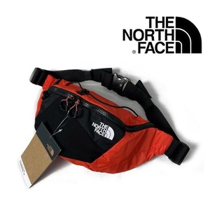 1円～!売切!【正規新品】THE NORTH FACE LUMBNICAL S ボディバッグ ウエストバッグ US ナイロン 軽量 男女兼用(OS)オレンジ 黒 180626-5