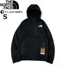 1円～!売切!【正規新品】THE NORTH FACE◆PIONEER PEAK FULLZIP HOODIE トラックジャケット パーカー US限定 速乾 裏起毛(S)黒 180915-45_画像3