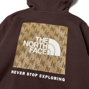 1円～!売切!【正規新品】THE NORTH FACE BOX NSE PULLOVER HOODIE パーカー US限定 ボックスロゴ 裏起毛 グラフィック(L)茶 181130-30の画像4