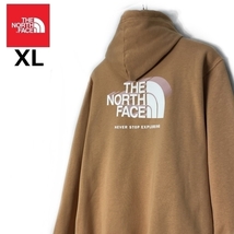 1円～!売切!【正規新品】THE NORTH FACE◆BOX NSE PULLOVER HOODIE パーカー バックプリント 2023最新 US限定 男女兼用(XL)茶 181130-30_画像2