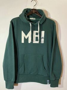 mei メイ プリント プルオーバー スウェットパーカー S 緑 グリーン 古着 フード フーディー USED unisex 男女兼用