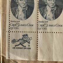 ◆ 切手 記念切手 アメリカ 1978年 未使用 シート 13セント 50枚シート Capt. JAMES COOK ALASKA1778 HAWAII1778_画像5