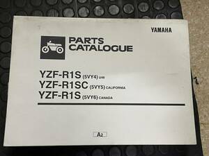 送料安 YZF-R1 S SC 5VY4 5VY5 5VY6 海外版 パーツリスト パーツカタログ