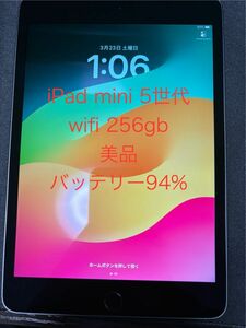 iPad mini 5(第5世代)　256GB スペースグレー 美品