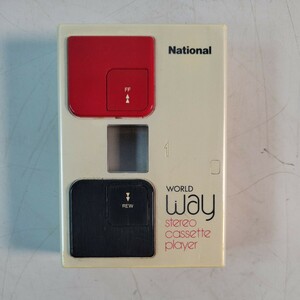 National World Way Stereo Cassette Player RQ-WJ1 レトロ当時物カセットプレーヤー ジャンク品 管理番号 2403175 