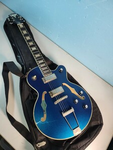 Epiphone エレキギターUptown Kat ES Sapphire Blue Metallic 2021年10月購入 中古品 管理番号 2403272