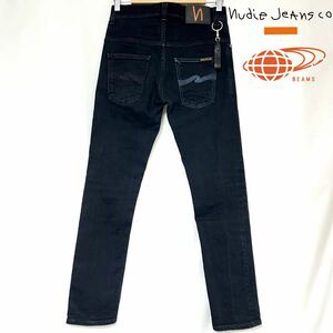 BEAMS × Nudie jeans ビームス ヌーディー ジーンズ 別注 コラボ THIN FINN シン フィン アシメ スキニー ジーンズ デニムパンツ　W30 L30