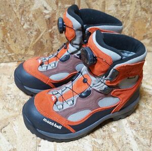 良品 mont-bel 防水GORE-TEX BOAシステム トレッキングブーツ 23.5cm ゴアテックス モンベル　