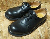 英国製 Dr Martens 1925 スチールトゥ 3ホール UK7 黒 ドクターマーチン イングランド製 MADE IN ENGLAND イギリス製_画像1