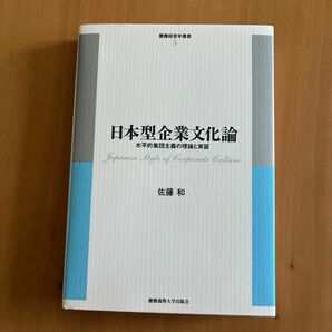 日本型企業文化論　水平的集団主義の理論と実証 （慶応経営学叢書　５） 佐藤和／著