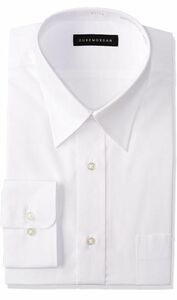 新品！！【コナカ] ワイシャツ長袖単品 形態安定加工 DUKE MORGAN ホワイト　新生活　社会人　ビジネスマン