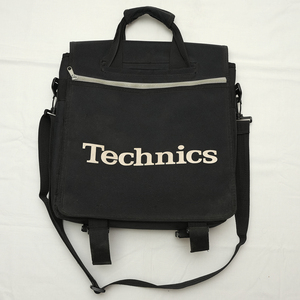 Technics 12インチ レコードバッグ ショルダーバッグ ブラック 黒 LP テクニクス テクニックス