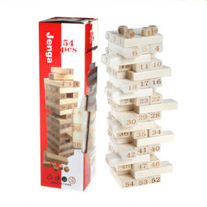 ジェンガ 木製 バランスゲーム 積み木ブロック おもちゃの画像1