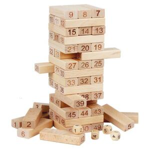 ジェンガ 木製 バランスゲーム 積み木ブロック おもちゃの画像5