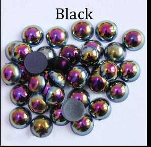  black AB half lamp pearl 12. dress deco rhythmic sports gymnastics ball-room dancing ballet baton twirling figure skating. costume . deco 