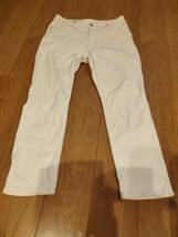 無印良品　良品計画　美スタイル　パンツ　30インチ　ウエスト76cm　ホワイトデニム　白_画像1