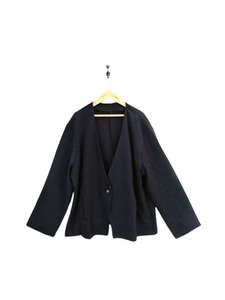 ap4231 0 free shipping new goods lady's no color jacket 3L size navy navy blue ... simple formal stretch short 