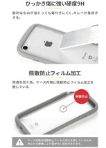 送料無料　新品　iFace　iPhone 14 専用 ケース クリア 強化ガラス ブルー アイフェイス iphone14 用 カバー 韓国 耐衝撃 透明_画像4