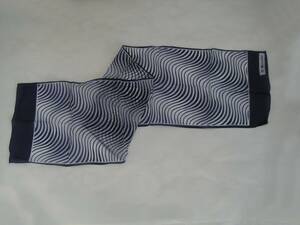 - scarf Kanebo black .. is . liking? 120.×28. used, unused. nylon made * letter pack post service light 370 jpy limitation *