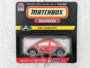 ●タコベル限定 フォルクスワーゲン コンセプト １ TACO BELL VOLKSWAGEN CONCEPT 1 赤●MATCHBOX マッチボックス