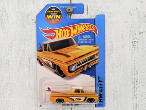 カスタム シェビー ピックアップ CUSTOM '62 CHEVY PICKUP 黄■2015 US版 HOT WHEELS ホットウィール