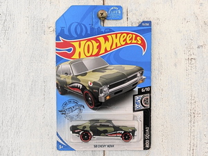 シェビー ノバ '68 CHEVY NOVA マットカモフラ■2020 US版 HOT WHEELS ホットウィール