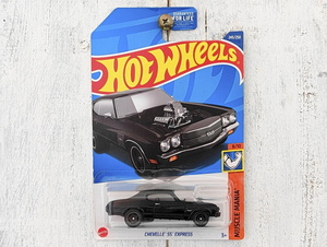 シェベル ＳＳ エクスプレス CHEVELLE SS EXPRESS 黒■*難 2022 US版 HOT WHEELS ホットウィール