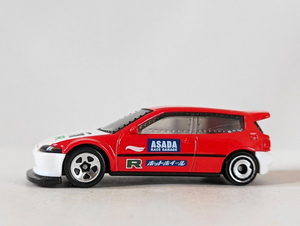 ▽1/64 LOOSE▽ホンダ シビック カスタム HONDA CIVIC CUSTOM 赤▽2022 HOT WHEELS ホットウィール