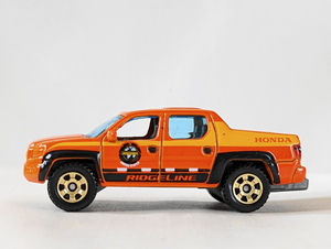 ●1/64 LOOSE●ホンダ リッジライン HONDA RIDGELINE オレンジ●2022 MATCHBOX マッチボックス