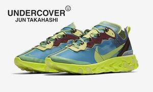 美品●NIKE x UNDERCOVER●REACT ELEMENT 87 リアクトエレメント コラボ スニーカー●ナイキ x アンダーカバー