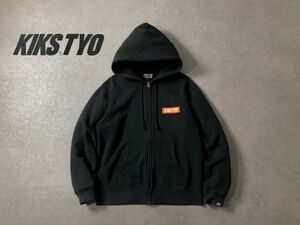 KIKS TYO●バッグビッグロゴプリント スウェット ZIP パーカー●キックス