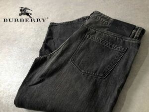 BURBERRY●w36●ルーマニア製 ブラック ウォッシュ デニム パンツ●バーバリー