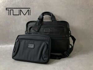 TUMI●ポーチケース付属●DH ALPHAシリーズ ブリーフケース ビジネス バッグ●トゥミ