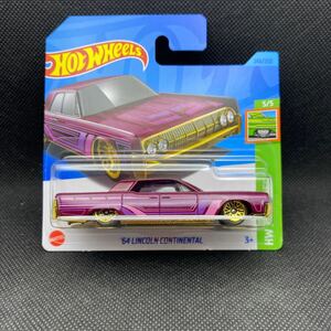 日本未発売☆ホットウィール☆’64 Lincoln Continental HW Hot Wheels リンカーン　コンチネンタル 海外ショートカード 