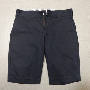 l414★ ディッキーズ Dickies DK004341 ショーツ ショートパンツ ハーフパンツ 30 紺 ネイビー 古着 即決 ★