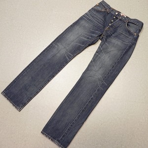 l469★ 古着 Levi's リーバイス 501 ユーズド加工 ジーンズ W28 ★ 色落ち デニムパンツ 即決 ★