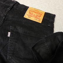 l480★ リーバイス Levis 505 黒 ブラック ストレッチ コーデュロイパンツ 30 レギュラー ストレート 裾上げ済み 即決 ★_画像3